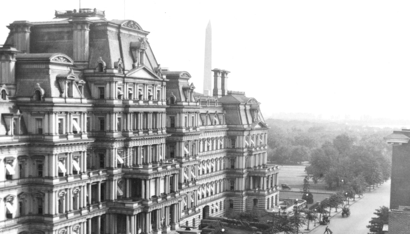 Historical photo of downtown Washington, D.C. from the Powderly photo collection
