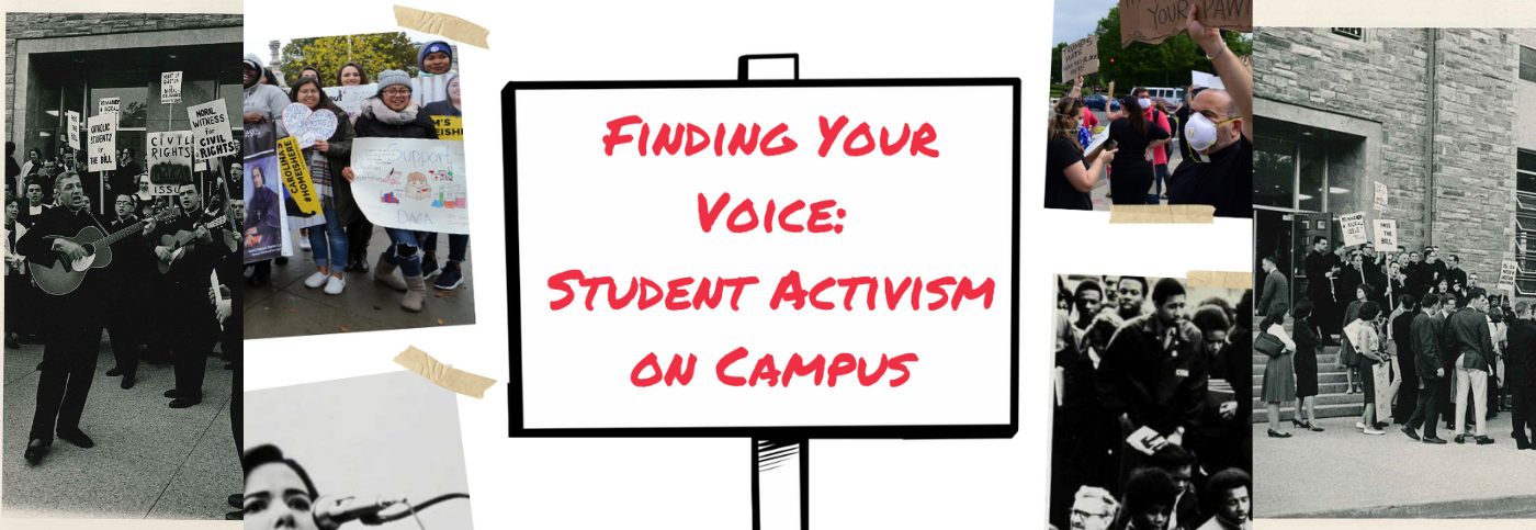 Student Activism exhibit promotional image